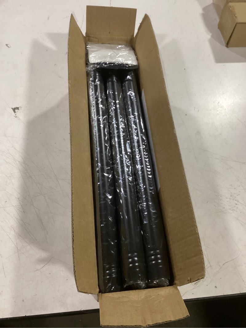 Condition photo showing Good Condition for starlatta long tension shower curtain rod 31-120 inch (10ft): 1.1" dia rustproof stainless steel, no drilling heavy duty, adjustable room divider for bathroom window, matte black 31-120 in black