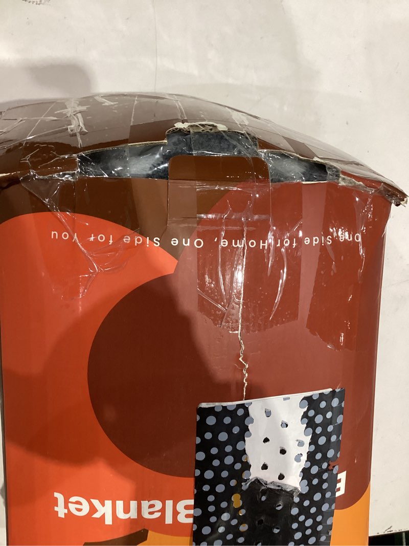 Condition photo showing As Is for Bearhug Heated Blanket King Size 100" x 90" Dual Controller Electric Blanket Gray Teddy Faux Fur& Warm Sherpa Heating Blanket 10-Heat Levels& 1-12H Auto Off, ETL, Machine Washable, Gift Box King Size 100" × 90" Teddy Faux Fur & Warm Sherpa