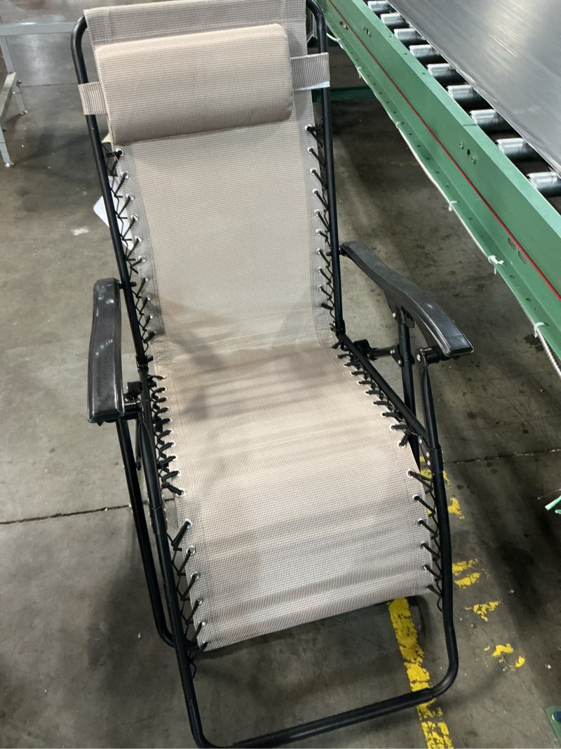 Condition photo showing Good Condition for zero gravity outdoor portable folding lounge chair tan - room essentials ?