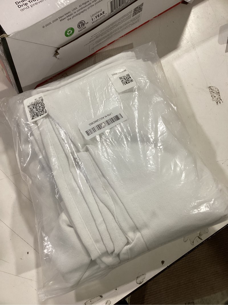 Condition photo showing New/Like New for MIULEE White Linen Polyester Tablecloth 60x84 Inch Spring Rectangle Table Cloth Waterproof,Stain Resistant for Dining Party Wedding 84" x 60" (Rectangular) White