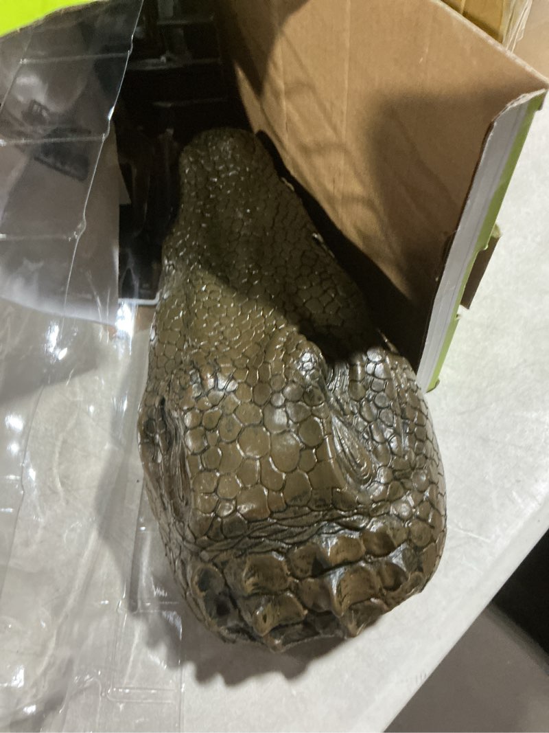 Condition photo showing As Is for 2.4 GHz Remote Control Alligator Head Boat RC Boats - Large Resin Decoy and Floating Crocodile Head Toy Rechargeable Battery Prank Toys Remote Controlled Boat Lake & Pool