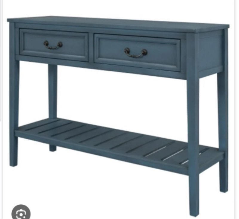 43.3'' Console Table Color: Navy