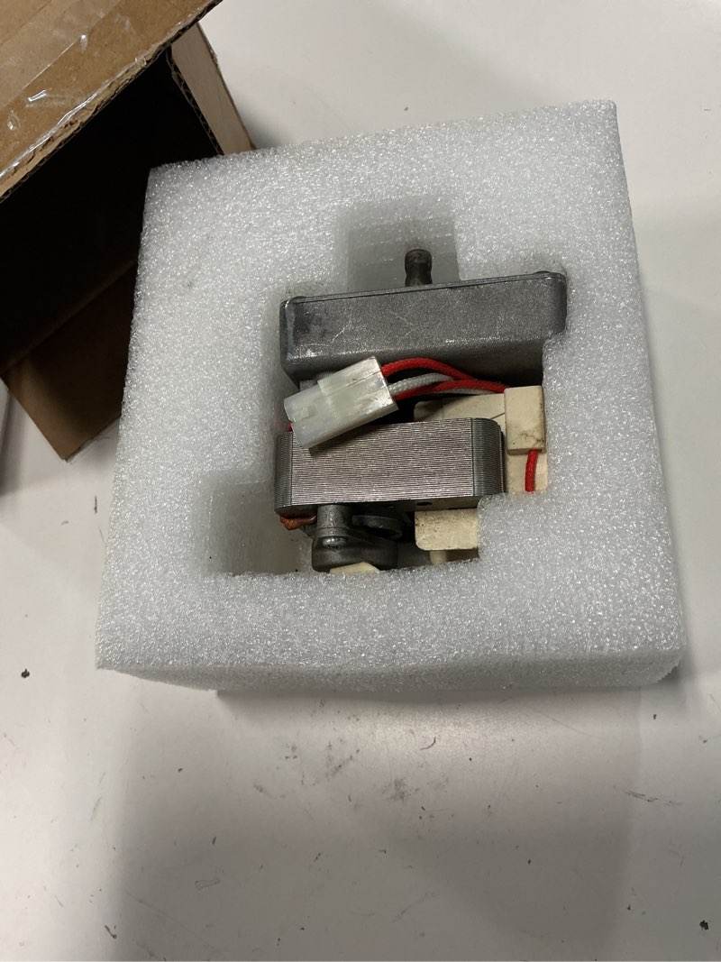 Condition photo showing As Is for 3.0rpm auger motor parts compatible with traeger, pit boss, camp chef wood pellet grills smokers, replacement ac120v 60hz universal barbecue feeding gear