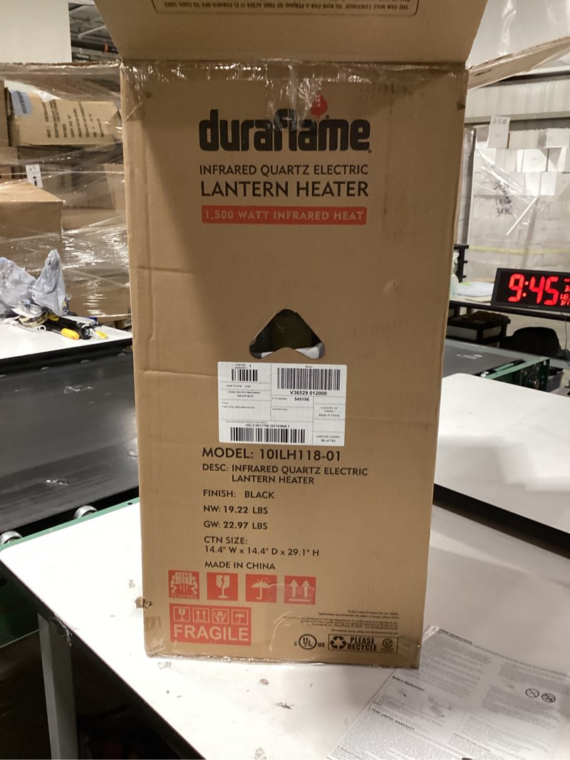 Duraflame Up to 1500-Watt Infrared Compact Personal Indoor Electric Space Heater with Remote Included 