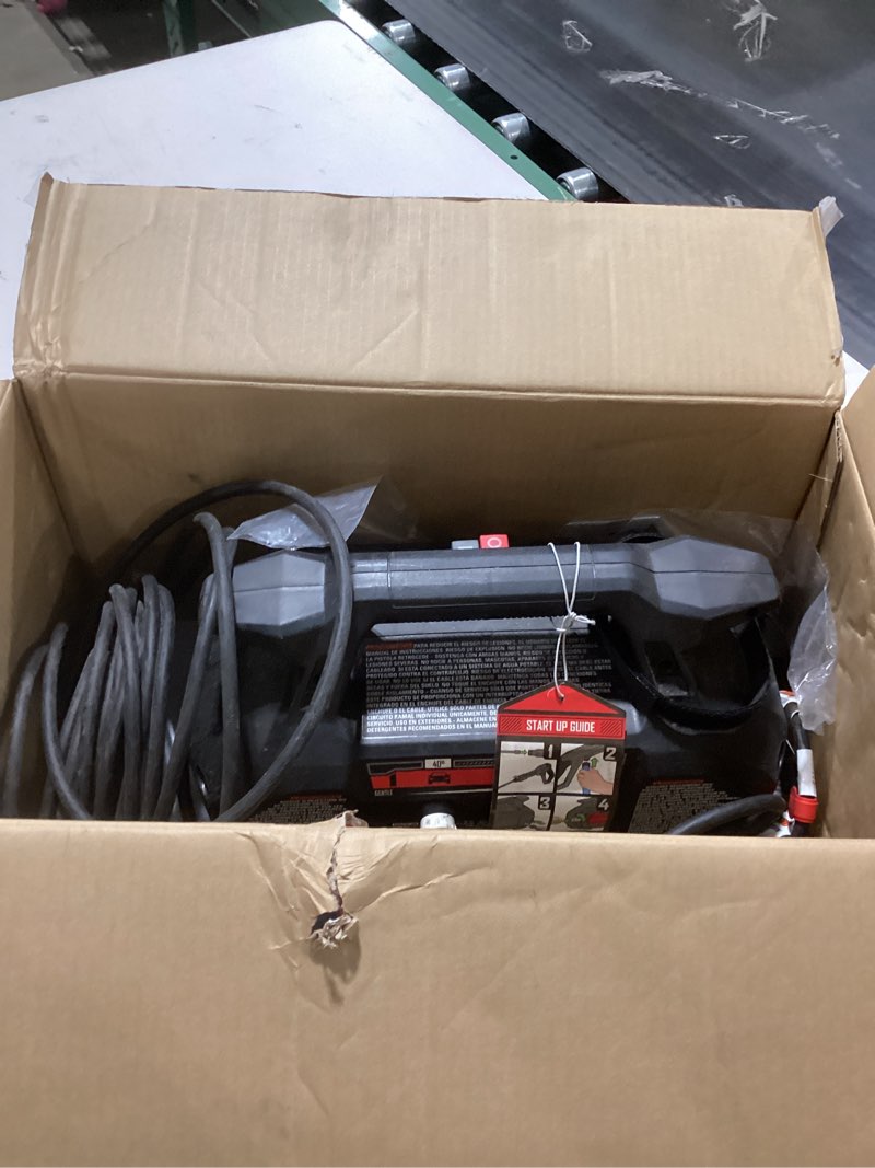 Condition photo showing As Is for CRAFTSMAN Electric Pressure Washer, Cold Water, 1700-PSI, 1.2-GPM, Corded (CMEPW1700)