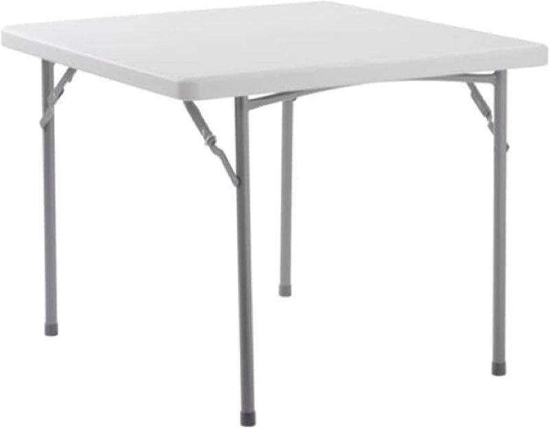 Global Industrial 36" x 36" Plastic Folding Table, 29" H, White