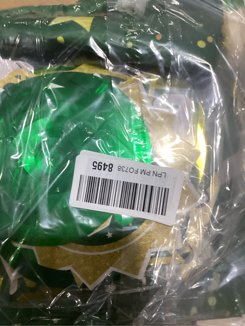 Condition photo showing Good Condition for 2026 graduation decorations set - class of 2026 congrats grad backdrop banner, 2026 grad ceiling décor and table centerpieces for college high school classroom grad party supplies (green gold)