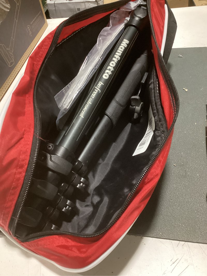 Condition photo showing As Is for manfrotto befree advanced camera tripod with lever closure, portable and compact travel tripod kit with ball head, aluminum tripod for dslr reflex and mirrorless cameras, camera accessories level lock - black