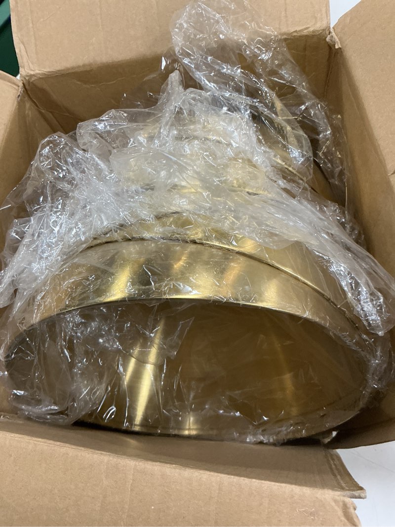 Condition photo showing Good Condition for ( incomplete ) nuogo 6 pcs gold mixing bowls stainless steel mixing bowl decorative gold esthetician bowls metal serving bowl for facial cereal rice noddle fruit kitchen party cooking baking prepping(7.9 inches)