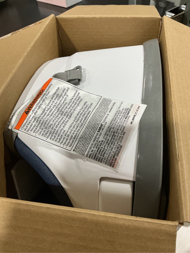 Condition photo showing As Is for ingenuity baby base 2-in-1 booster feeding and floor seat with self-storing tray - night sky