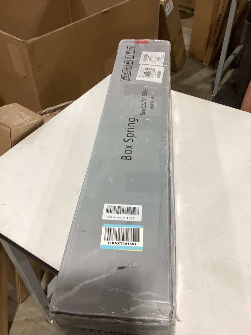Condition photo showing New/Like New for d&h furnimmt 7 inch twin size box spring, heavy duty metal box spring bed base with fabric cover, mattress foundation, easy assembly, noise free?twin?