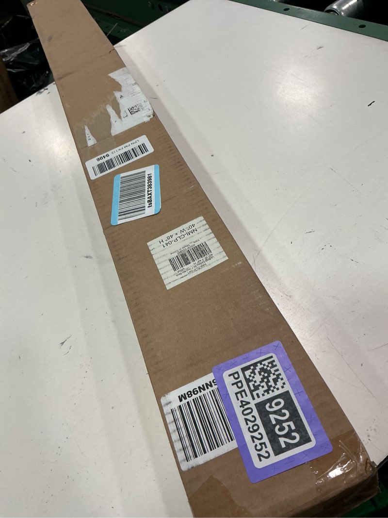 Condition photo showing New/Like New for LazBlinds No Tools No Drill 1" Vinyl Mini Blinds, Cordless Blinds for Windows, Light Filtering Horizontal Window Blinds & Shades, 40" W x 48" H, White Cordless-white 40" W x 48" H