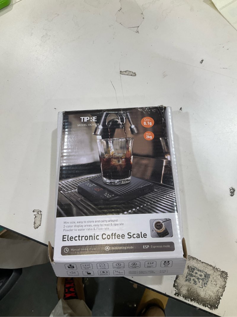 Condition photo showing New/Like New for Mini Espresso Coffee Scale with Timer & Flow Rate, 2kg/0.1g Precision Digital Coffee Scale, Portable Espresso Scale Rechargeable via USB-C, Triple Brew Modes, LED Display, Mute Mode, g/oz/lb:oz
