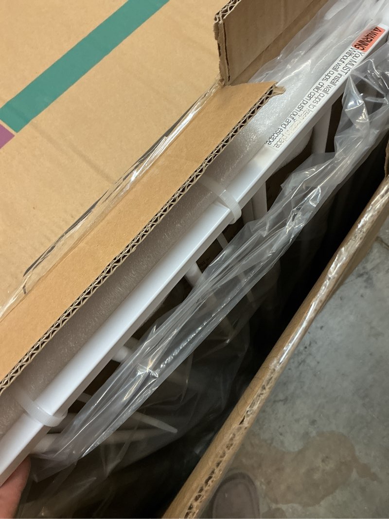 Condition photo showing Good Condition for safety 1st easy install walk thru baby gate for doorway with door, dog gates, fits 29"-38", easy install 28" tall, white 1-pack 29" to 38" wide x 28" tall white