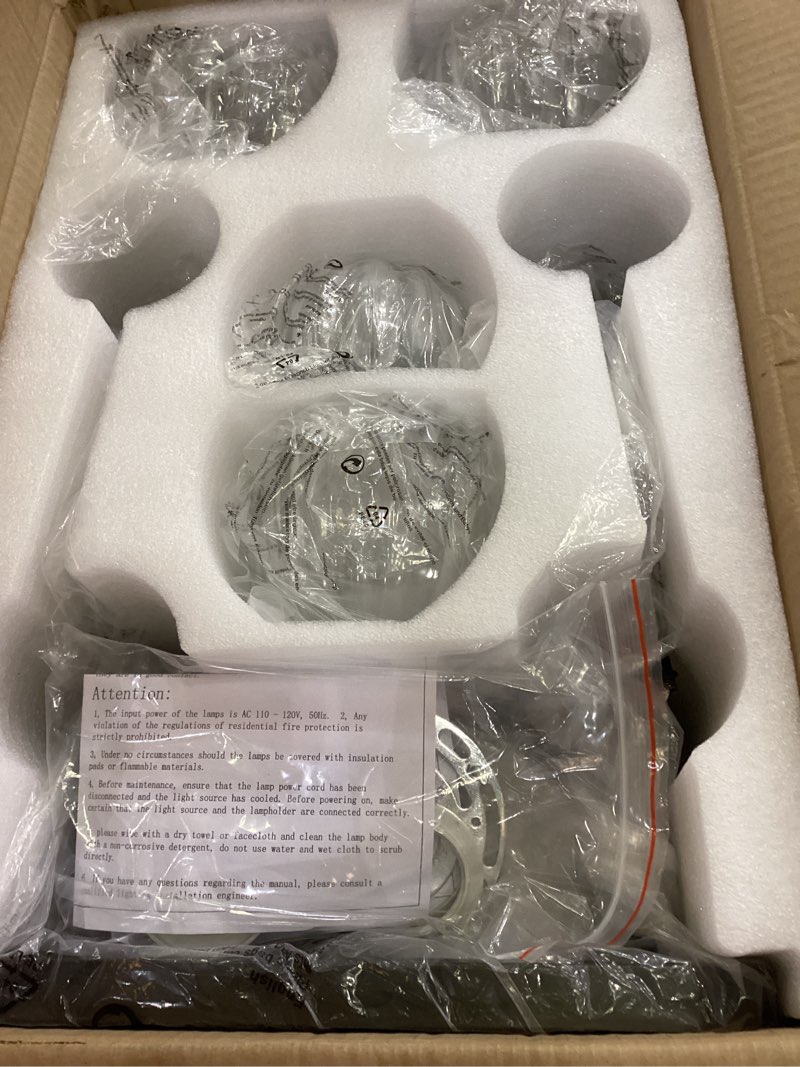 Condition photo showing New/Like New for Vintage Bathroom Light Fixtures, 4 Light Bathroom Vanity Light, Black Matte Antique Brass Finish with Crystal Glass Shade, Mid Century Wall Sconces for Bedroom, Living Room, Hallway Black 4-Light