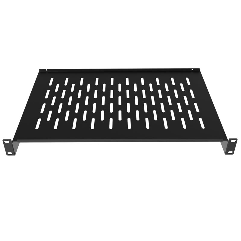 ZC HAPPY ORANGES 1U Server Rack Shelf 19-Inch Universal Vented Rack Mount Cantilever Server Cabinet 