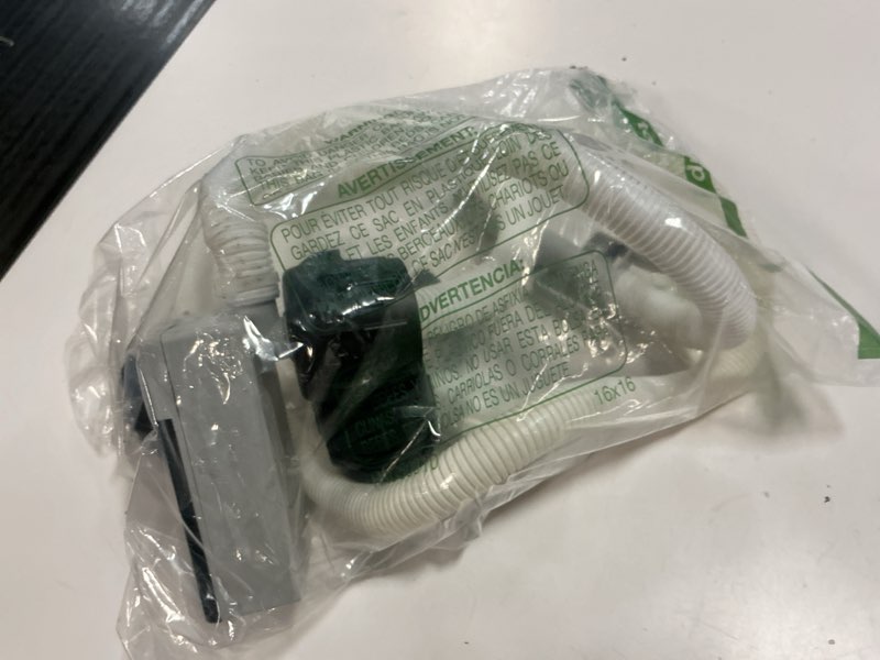 Condition photo showing As Is for automatic fuel transfer pump with auto stop sensor overfill protection, fast and safe portable gas can pump with 3 can adapters & 51'' extra long hose for oil, diesel, gasoline