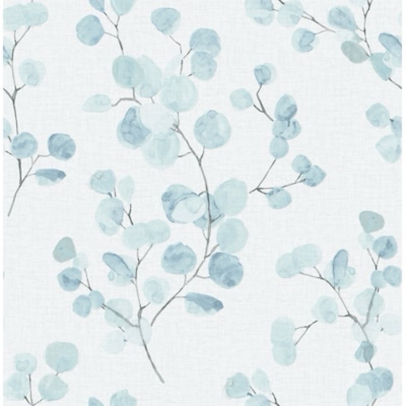 Scott Living 30.75-sq ft Blue Green Vinyl Ivy/Vines Self-adhesive Peel and Stick Wallpaper 