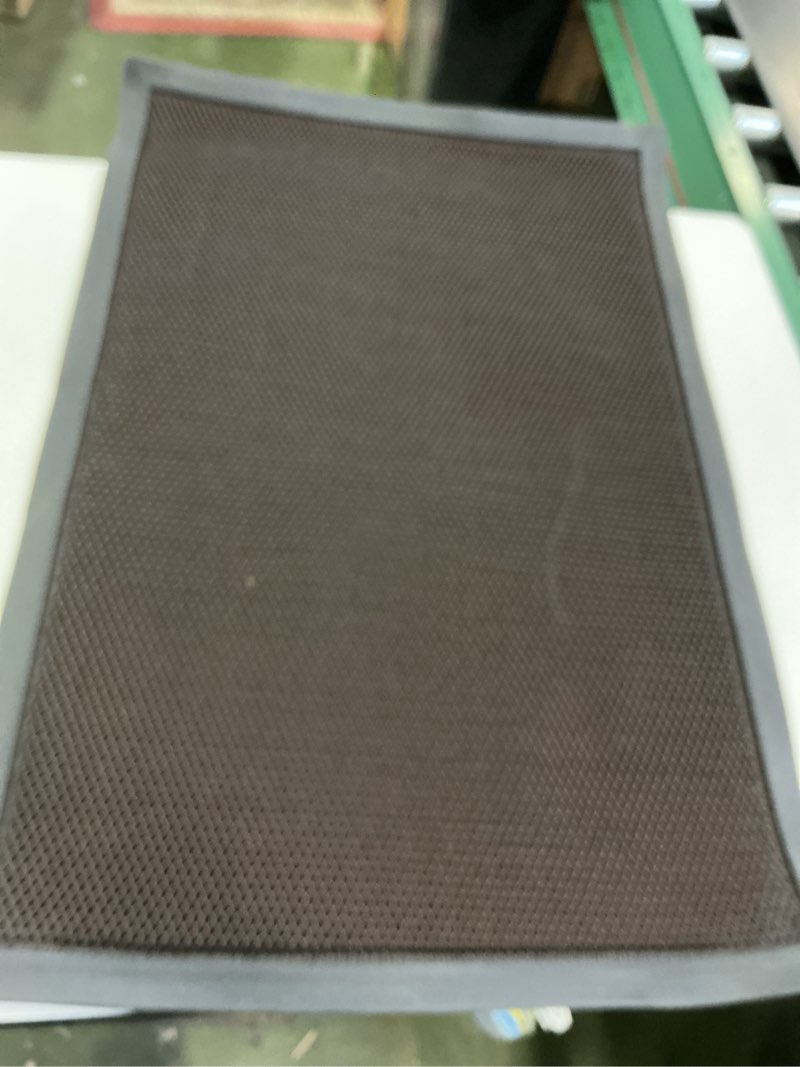 Condition photo showing Good Condition for Muddy Mat® Mesh Quick-Dry Door Mat – Heavy-Duty, Sand & Dirt Trapper for Outdoor & Indoor, Ideal for Entrance, Mudrooms, Patios & Garages, Low-Profile, Non-Slip, Washable – Brown 23"x35"x0.4" 23" x 35" Brown