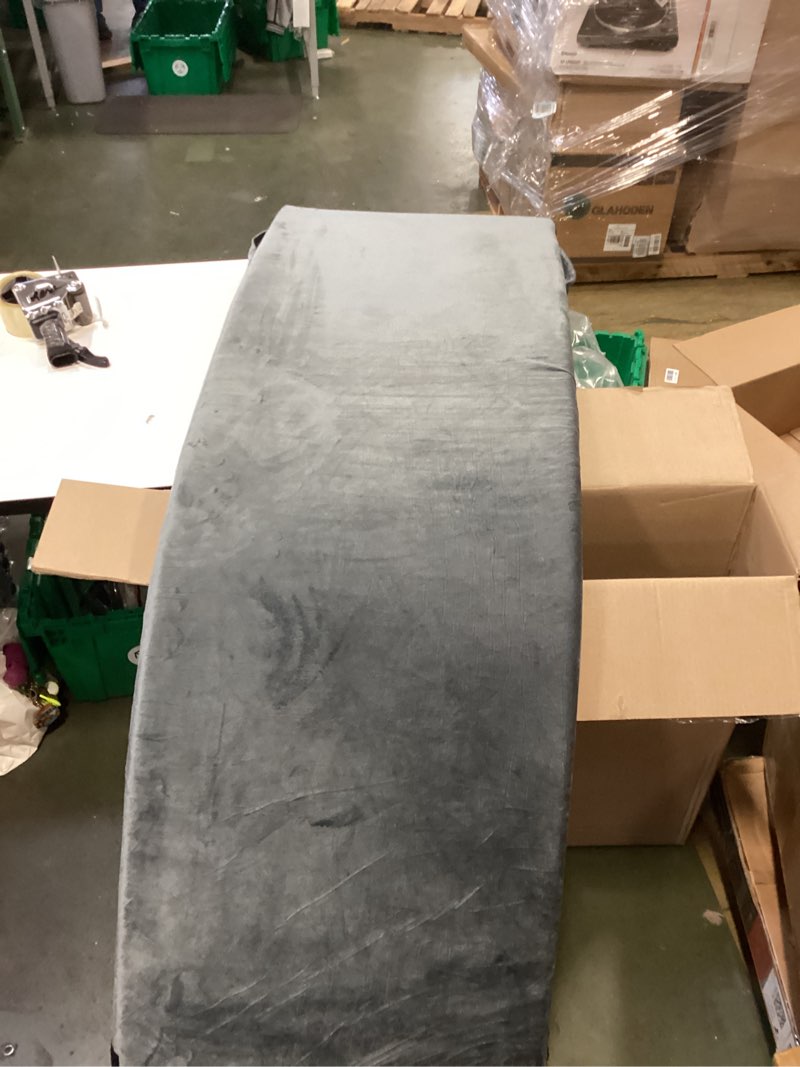 Gray 2 inch 5’11” Fuzzy Lounge Cushion