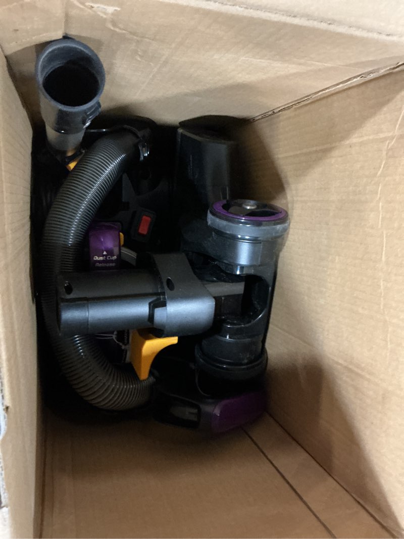 Condition photo showing As Is for Eureka FlexReach Powerful Upright Vacuum Cleaner for Carpet and Hard Floor, Lift-Up Vacuum with Large Dust Cup, Anti-Tangle, NEU651PL, Purple