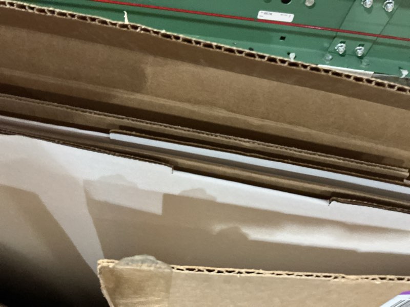 Condition photo showing New/Like New for easy playhouse - kids art and craft for indoor and outdoor fun, color, draw, doodle on this blank canvas – decorate and personalize a cardboard fort, 34" x 27" x 48" - made in usa, age 3+