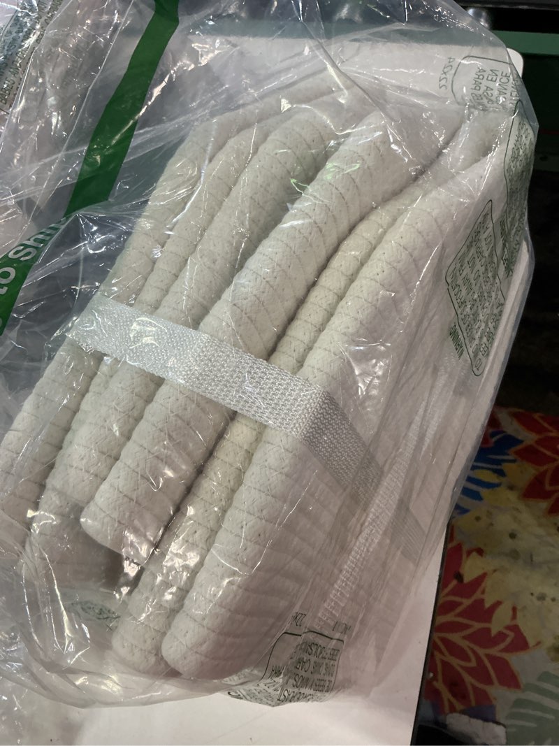 Condition photo showing Good Condition for Storage Baskets for Organizing Shelves, Woven Cotton Rope Bins for Baby Nursery Organization, Book Toy Towel Organizer, 15"x11"x9.5", 3 Packs, Off White Off White 15"(L)×11"(W)×9.5"(H)