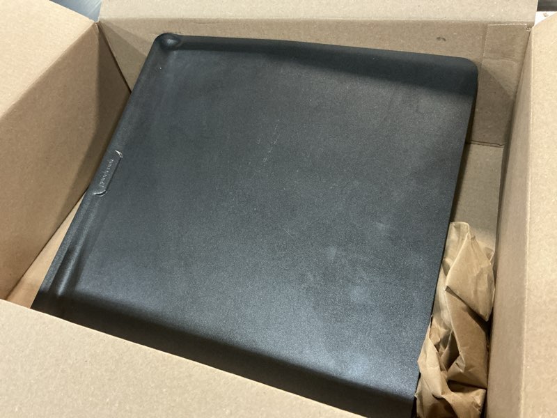 Condition photo showing As Is for goodcook airperfect non-stick air insulated 16” x 14” cookie sheet - carbon steel cooking pans, no burn insulation bakeware, cookie sheets for baking, oven pan set