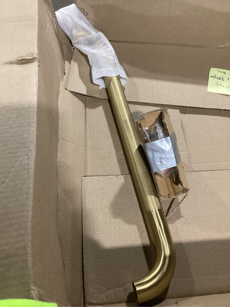 Condition photo showing Good Condition for Shower Grab Bar, 2 Pack 24 Inch Gold Bathroom Grab Bar, 1.25" Diameter 304 Stainless Steel Anti-Slip Grab Bars for Bathtubs and Showers, Handicap Shower Grab Bar for Seniors Elderly
