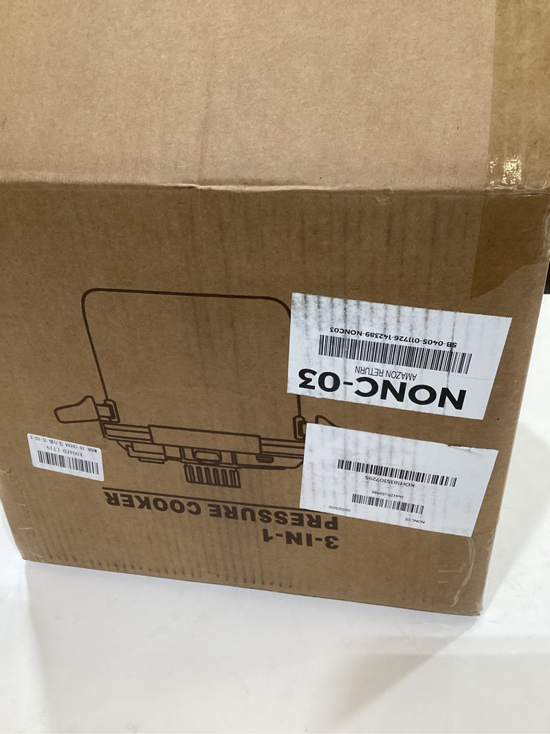 Condition photo showing Good Condition for 3-In-1 Stainless Steel Pressure Cooker 8 QT: [Save 70% Time] [3 PSI Settings], One-Hand Locking, Induction Compatible, Glass Lid & Steamer Rack Included, Olla de Presion