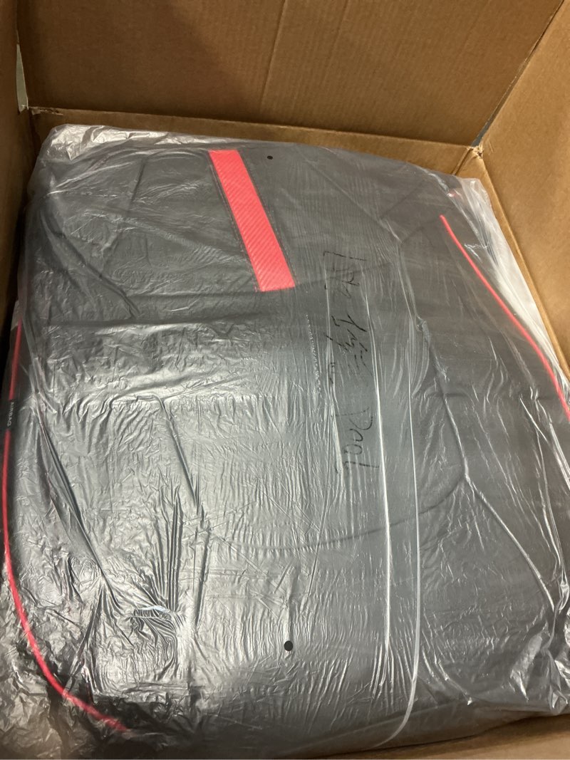 Condition photo showing Good Condition for luluda custom fit toyota rav4 seat covers fit for 2019 2020 2021 2022 toyota rav4 le limited xle premium with waterproof faux leather (lu01-xle, black with red trim, full set)