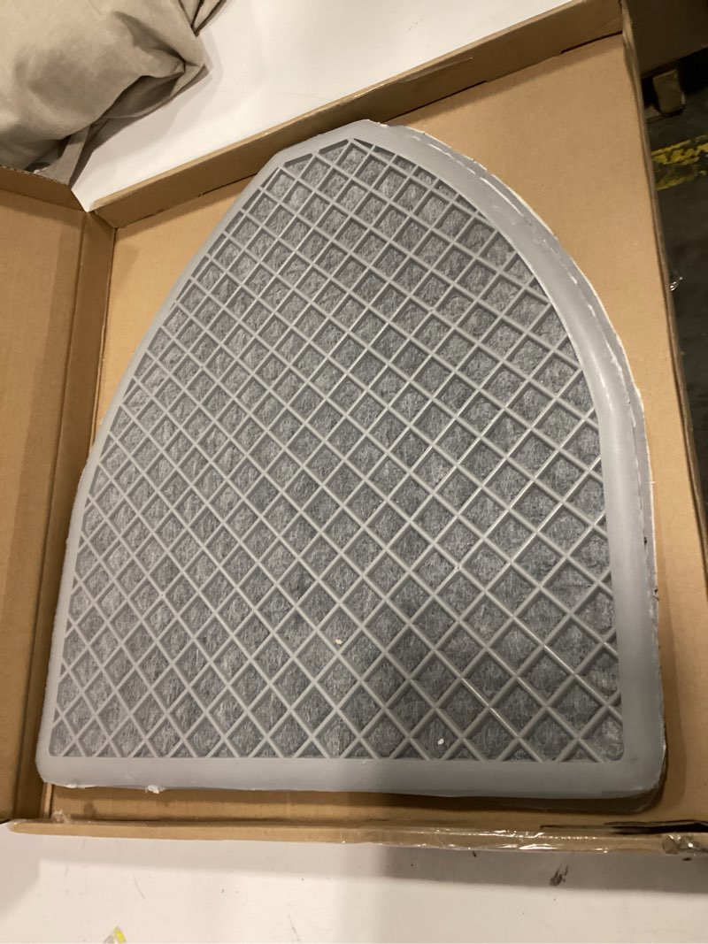Condition photo showing Good Condition for urinal mats for men?6 pack?high-tech bamboo charcoal absorbs odor, non-slip deodorization, gray floor water absorption, urine mats for restrooms & bathrooms, mens urinal