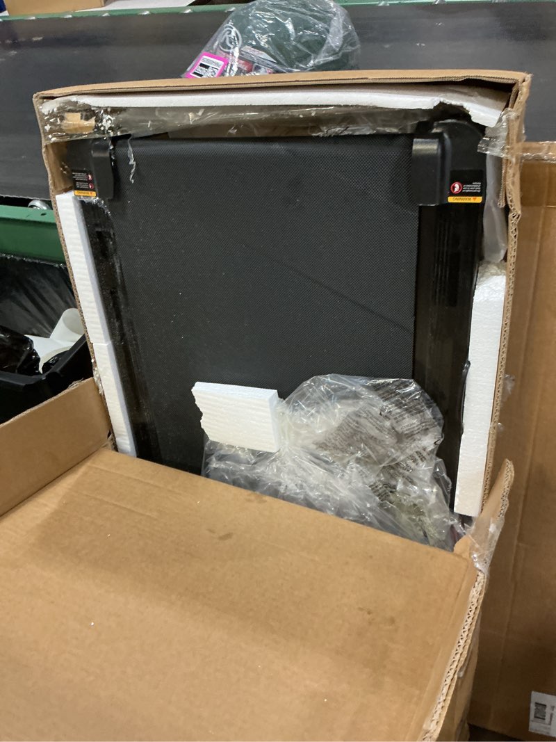 Condition photo showing As Is for kassadin walking pad with handle bar, 2026 upgrade portable small treadmill with handles for home small, 3.0hp under desk walking pad treadmill with incline, 0.6-7.6mph, 350lbs