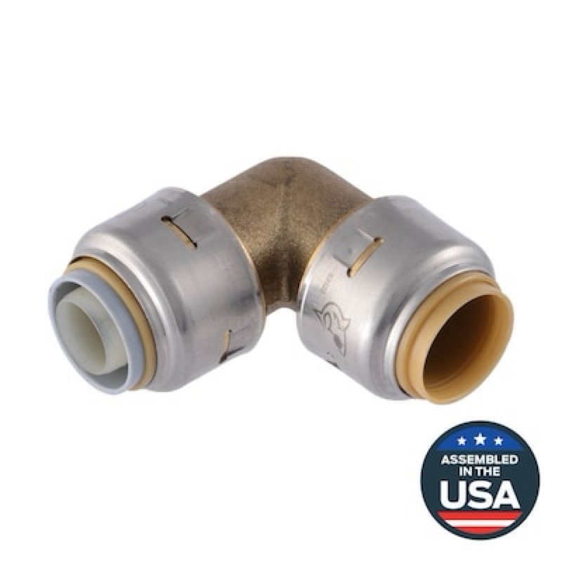 sharkbite max 1/2-in push-to-connect polybutylene transition 90-degree elbow