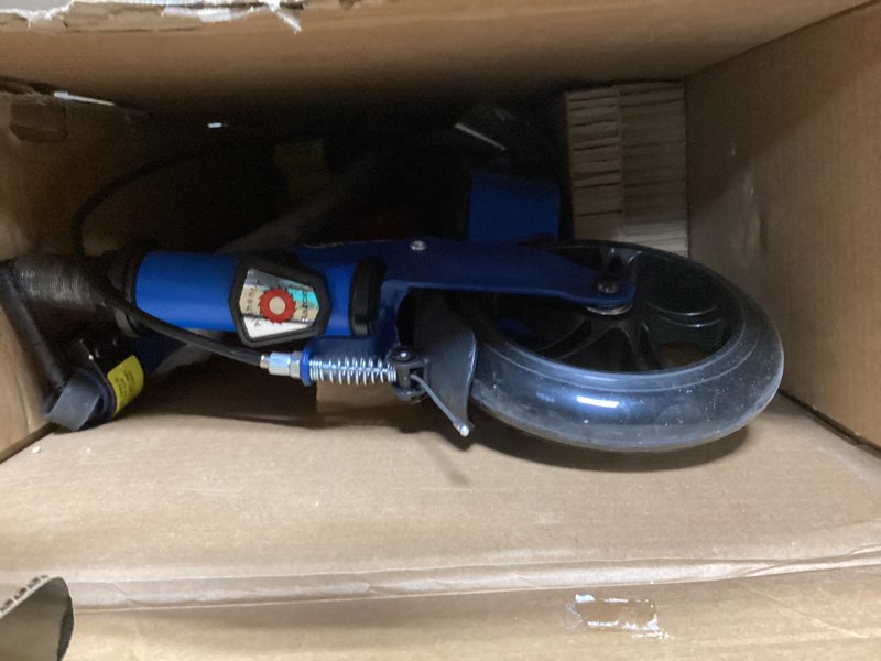 Condition photo showing As Is for razor e95 electric scooter - blue