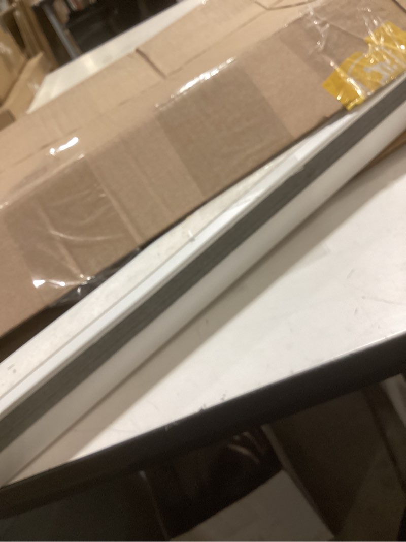 Condition photo showing As Is for redi shade no tools easy lift trim-at-home cordless pleated light filtering fabric shade gray, 30" w x 64" l (fits windows 19 in - 30 in) gray 30"w x 64"h