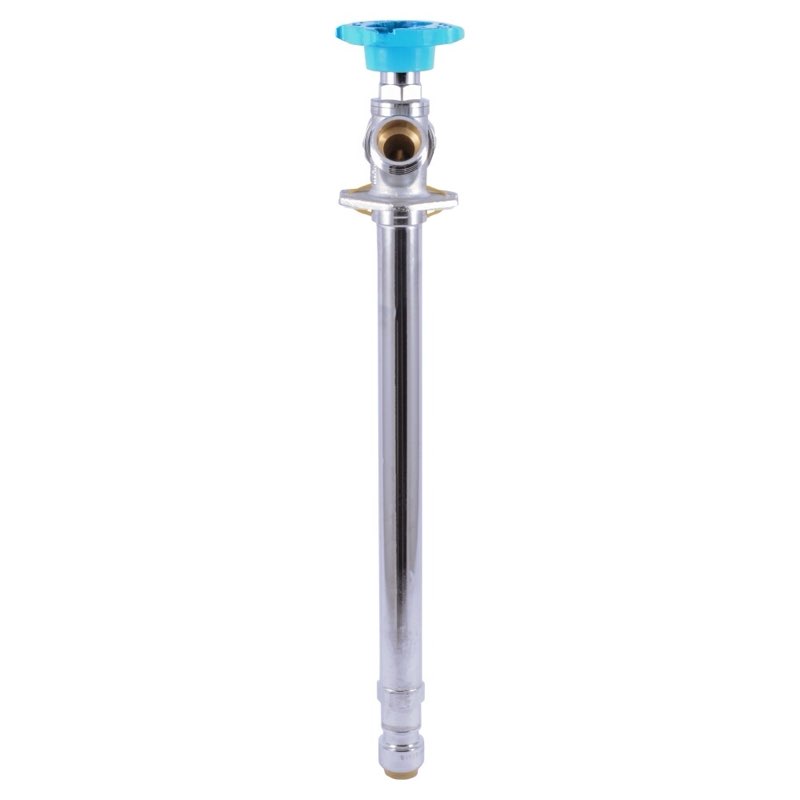 sharkbite 10-in l x 1/2-in push-to-connect brass anti-siphon frost resistant multi turn sillcock