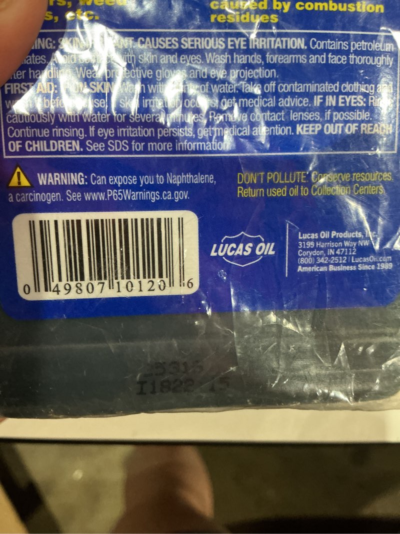 Condition photo showing As Is for lucas oil 10120-2-cycle oil - 16 oz, (pack of 4) 16 ounce, pack of 4pack