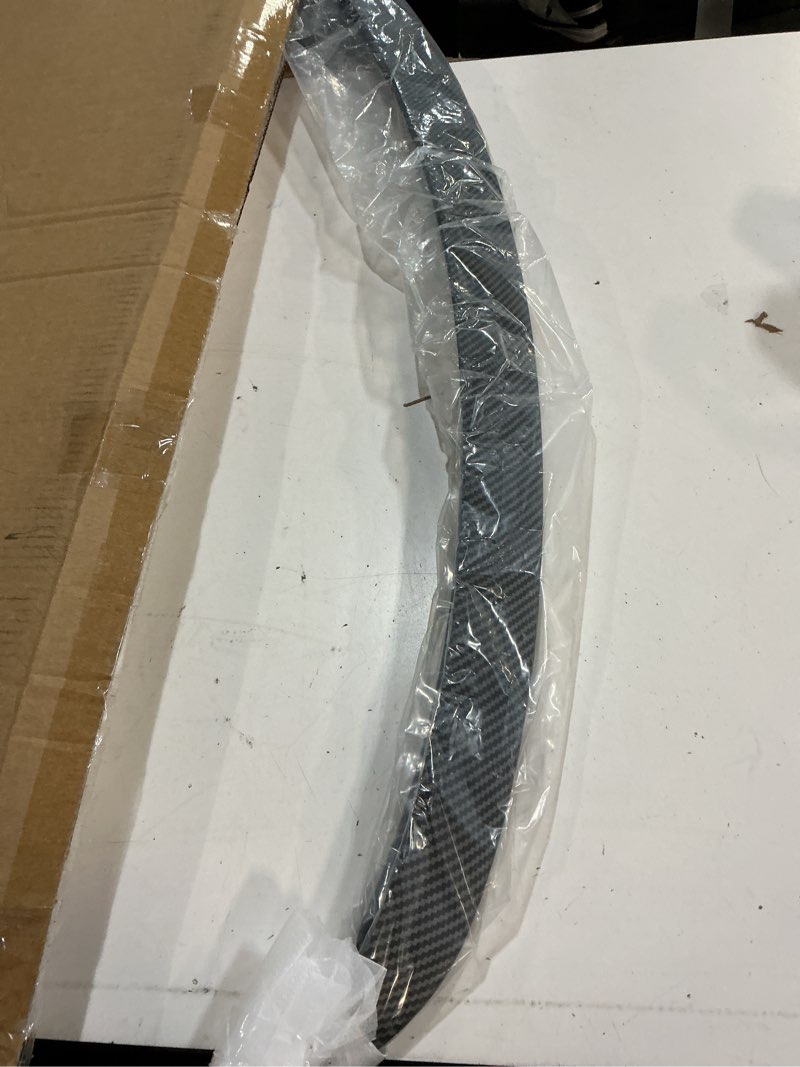 Condition photo showing Good Condition for spoiler fit for tesla model y juniper 2025 2026, rear spoiler wing abs oem rear trunk lip sporty appearance model y accessories, matte carbon fiber matte carbon fiber 2025-2026 for model y