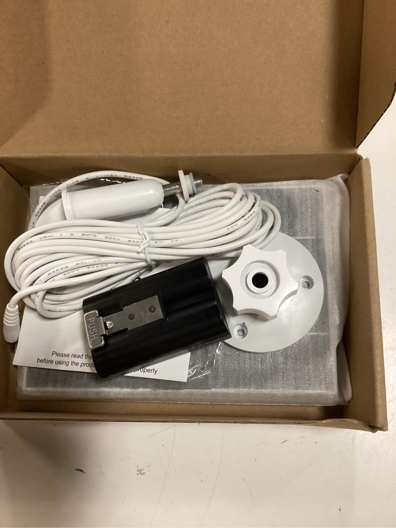 Condition photo showing As Is for 4w solar panel for ring video doorbell 2, 3, 3 plus and 4 | battery pack included, ip65 waterproof, 360° adjustable mount, 16.4ft cable, doorbell solar charging