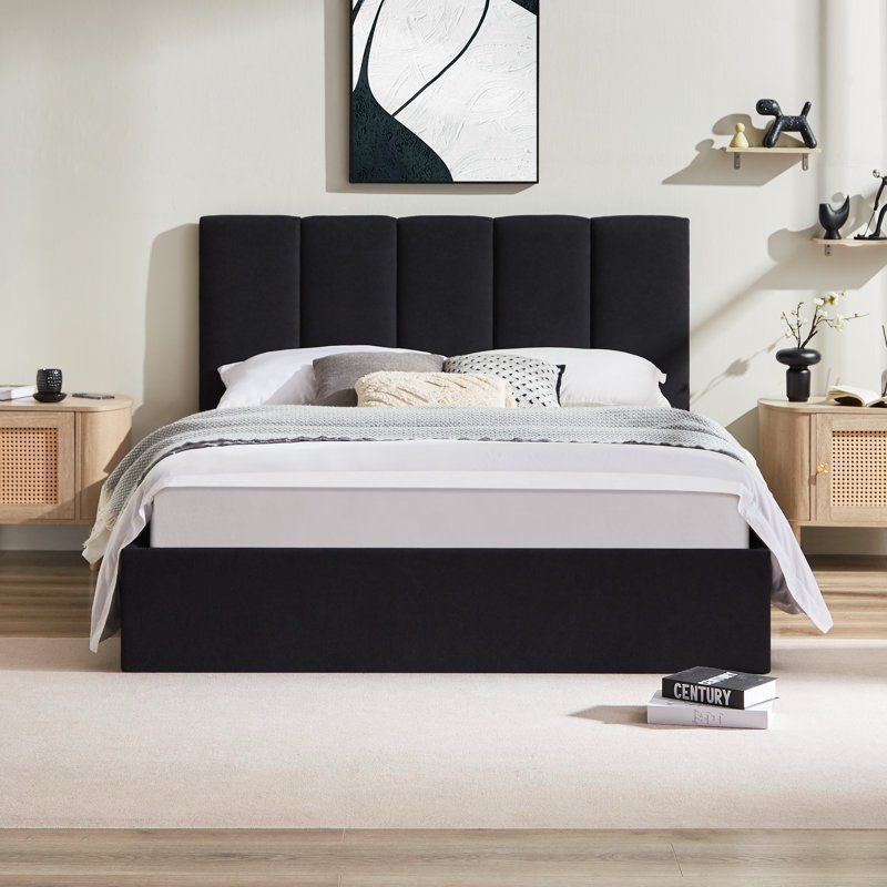 juanetta hydraulic lift up storage upholstered platform bed queen 