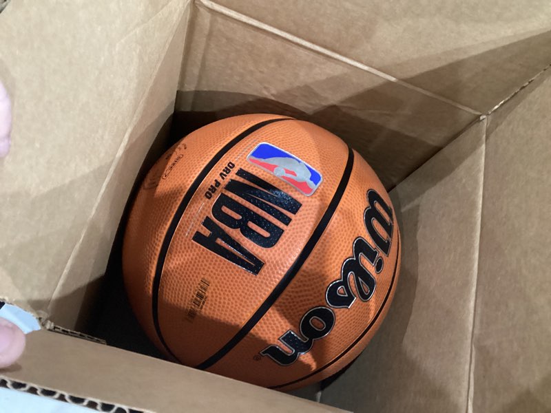 Condition photo showing New/Like New for WILSON NBA DRV Series Basketball Size 7 - 29.5" DRV Pro Brown