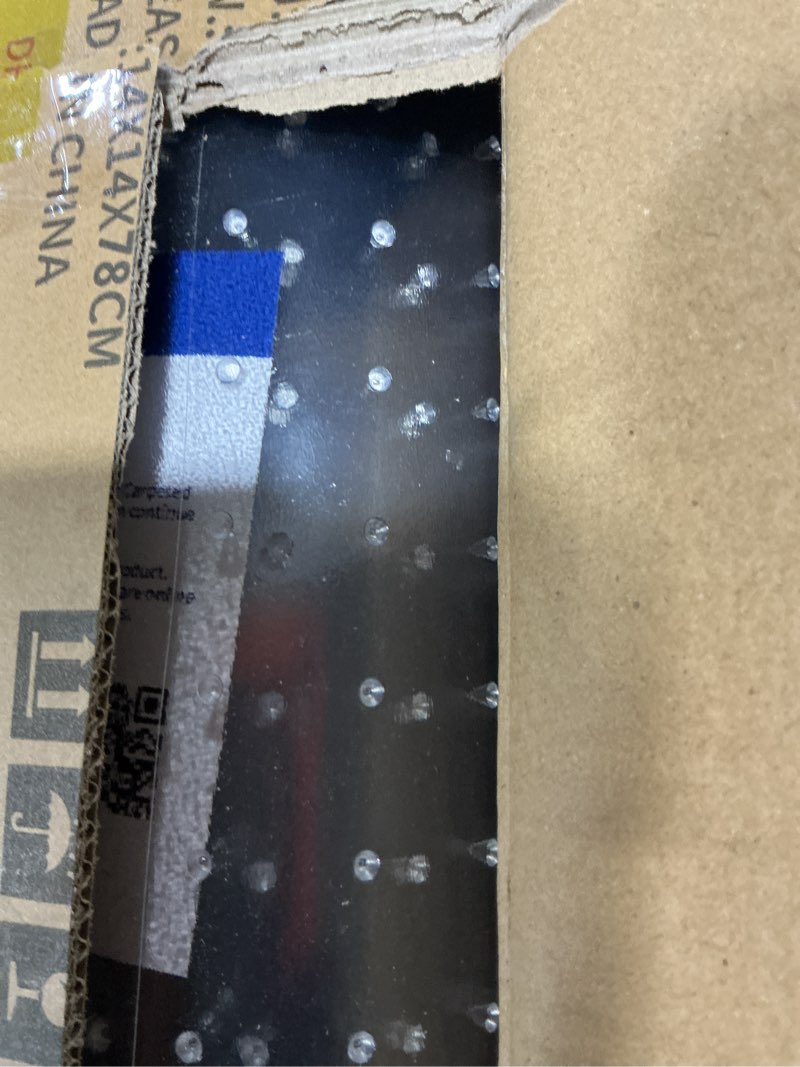 Condition photo showing Good Condition for Office Chair Mat for Carpeted Floors, Desk Mats 48"X30" for Rolling Desk on Low Pile Carpets, Small Computer Gaming Plastic Floor Mats for Office Chair on Carpet, Easy Glide Without Curling