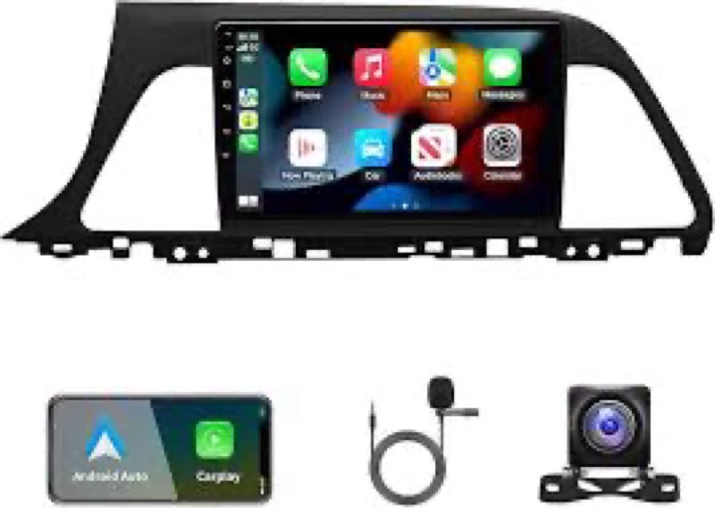 4+64GB Car Stereo for Hyundai Sonata 2015-2017 with Wireless Carplay & Android Auto, Android 13 IPS 