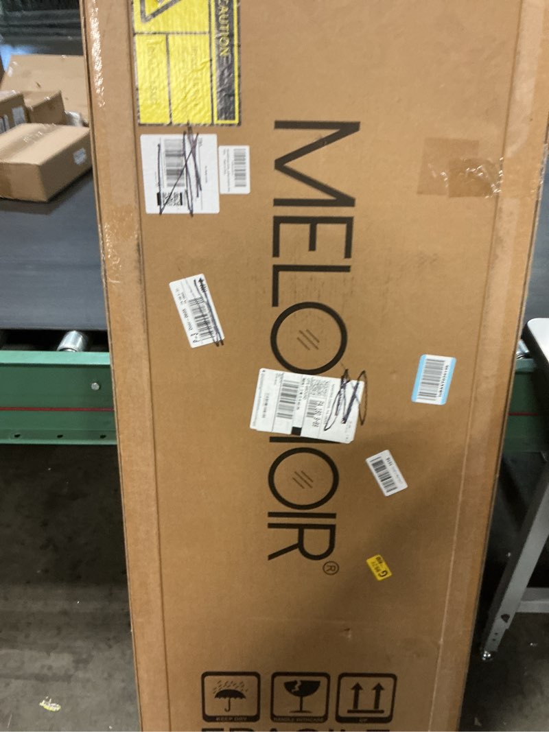 Condition photo showing New/Like New for MELOMOIR Rustic Farmhouse Full Length Mirror, 56"x21" Wooden Floor Mirror, Leaning or Hanging, Suitable for Bedroom, Living Room, Cloakroom Wood 56"L x 21"W