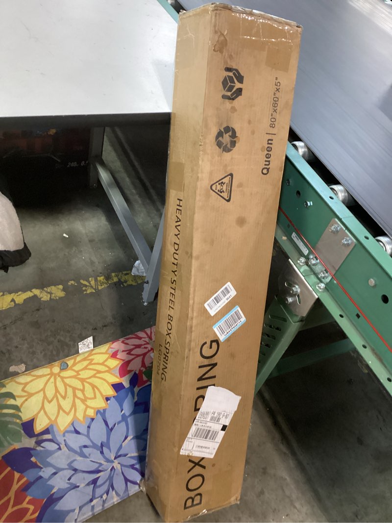 Condition photo showing New/Like New for Qingzhou 5 Inch Box Spring for Queen Bed, Heavy Duty Metal Mattress Foundation, 3000 lbs Capacity, Low Profile Bed Base, Noise-Free, Easy Assembly, Fabric Cover 5 Inch High Queen