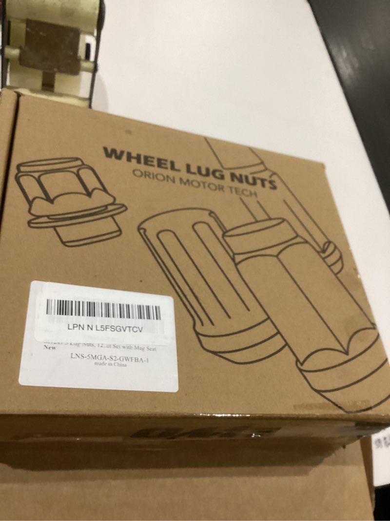 Condition photo showing Good Condition for m12x1.5 lug nuts, 12x1.5mm wheel lug nuts compatible with toyota avalon camry highlander prius sienna, lexus is300 lfa ct200h hs250h gs450h, mitsubishi lancer eclipse, 20pcs lug nut set with mag seat m12x1.5 20pcs mag seat hex tuner silver