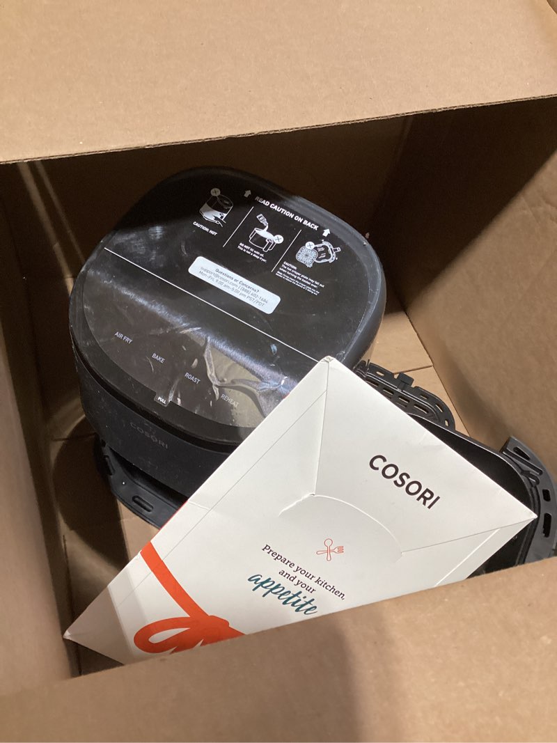 Condition photo showing Good Condition for cosori air fryer 2.1 qt, small & mini 4-in-1 airfryer ideal for simple meals and snack, easy to leftover food to crispy, up to 97% less oil, 30 in-app recipes, nonstick & dishwasher-safe basket grey 2.1 qt
