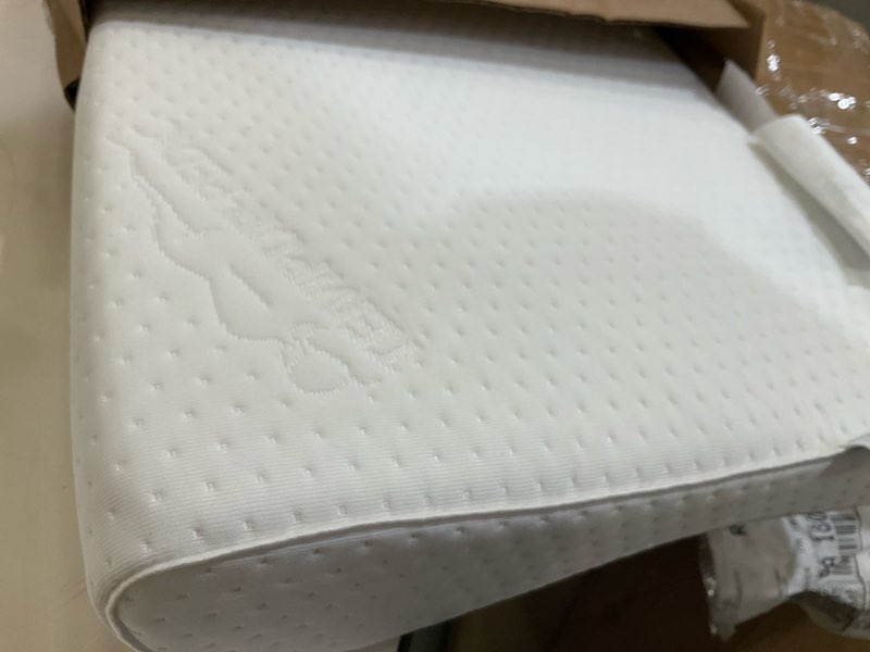 Condition photo showing As Is for tempur-pedic tempur neck pillow, small profile, white small profile 1