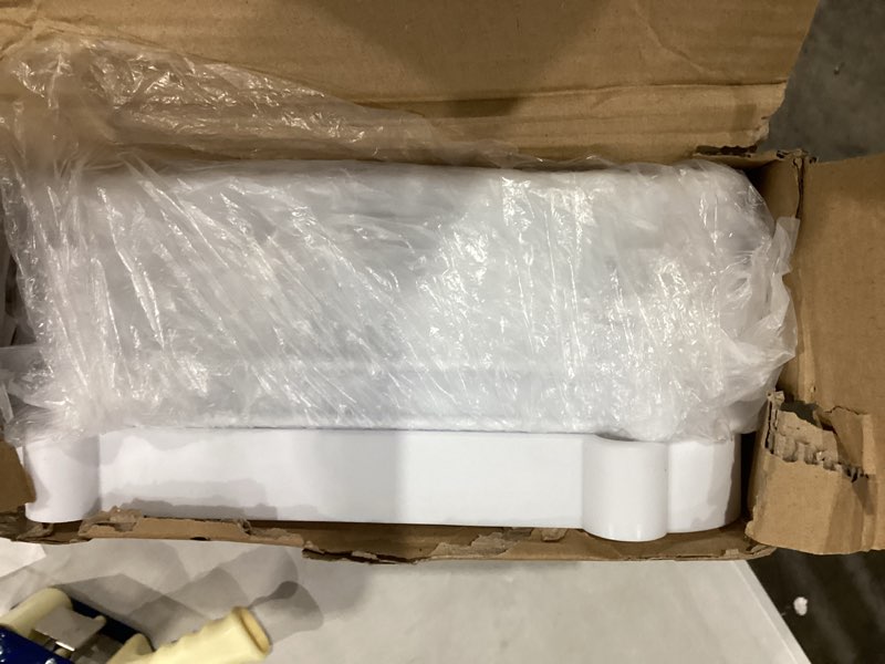 Condition photo showing New/Like New for Calmootey 3-Tier Rolling Utility Cart with Drawer,Multifunctional Storage Organizer with Plastic Shelf & Metal Wheels,Storage Cart for Kitchen,Bathroom,Living Room,Office,White 3-Tier White